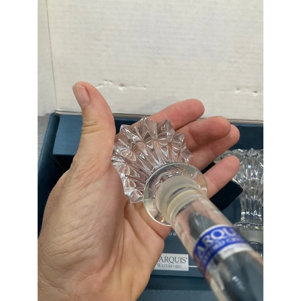 PAIR OF MARQUIS BY WATERFORD BROOKSIDE CRYSTAL WINE STOPPERS